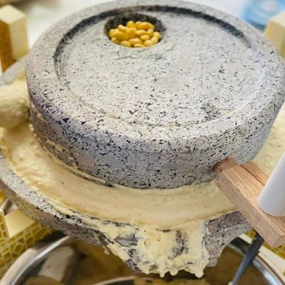 BBHW Home Kitchen Manual Stone Mill Grain Grinder, Heavy Stone Mill for Grinding Corn Spice Wheat Coffee, Retro Dry/Wet Stone Paste Mill (Size : 30 x 40 cm (11 3/4 x 15 3/4"))