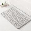 UEAUY Memory Foam Bath Mat Washable Bath Room Mat Non-Slip Mats for Kitchen Bath Room Shower Light Grey 24" x 16" view 1