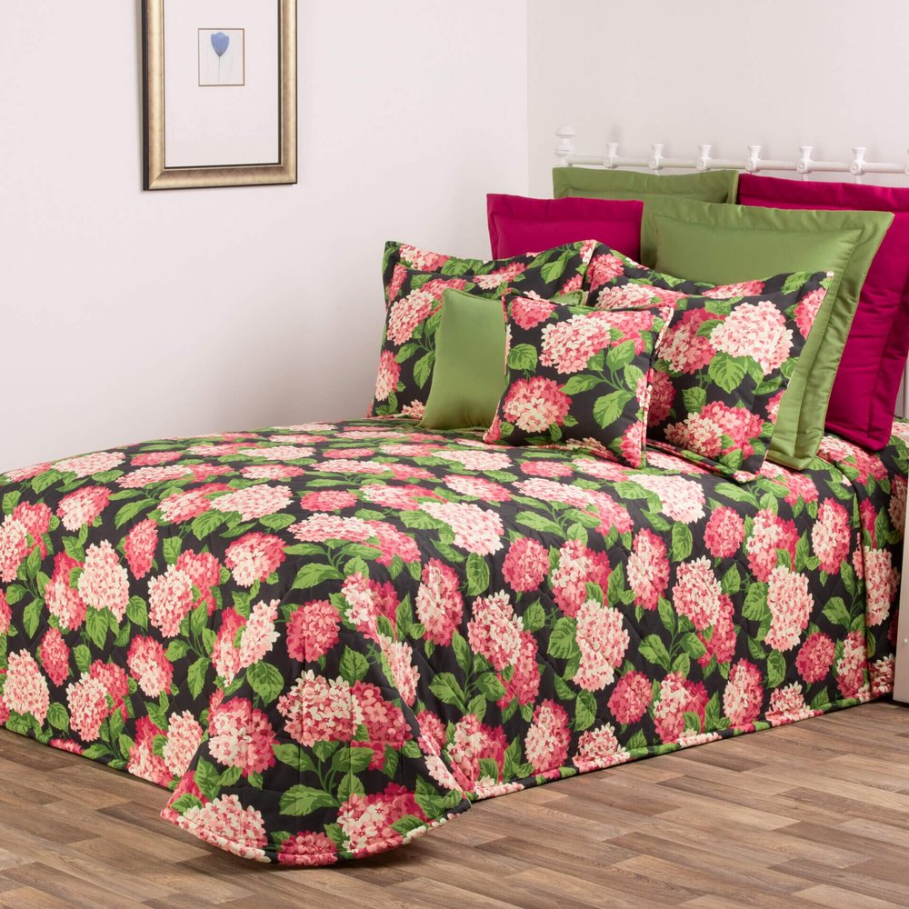 Thomasville At Home Summerwind Pink Quilted Bedspread Only, Cal-King 118" Long x 114" Wide, Single Cotton Bedspread (1), Bedroom