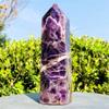KatLin Beautiful Natural Dream Amethyst Obelisk Crystal Energy Column Reiki Healing Ornaments (Size : 450-500g) view 4