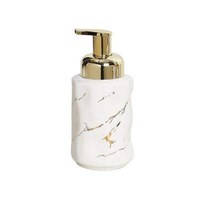 CETEOR Hand soap Dispenser,soap Dispenser, 320ML Foam Press Bottle Bathroom Shampoo Separate Bottle Facial Mousse Foaming Bottle Kitchen Soap Dispenser (Color : Gold) (Color : Gold)