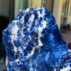 AtkitS Natural Blue Sodalite Rock Crystal Gemstone Healing Rough Mineral Specimen (Size : 550-600g) view 3