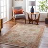BoutiqueRugs Ange Traditional Area Rug - Light Sage, Sage, Tan - 6'7" Round view 1
