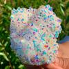 KatLin Beautiful Natural Quartz Crystal Rainbow Titanium Cluster Mineral Specimen Healing Ornaments (Size : 250-300g) view 1