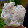 KatLin Beautiful Natural Quartz Crystal Rainbow Titanium Cluster Mineral Specimen Healing Ornaments (Size : 250-300g) view 4