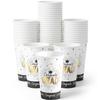 Fun Express Black & Gold Congrats Graduation Disposable Paper Cups - 25 Count view 1