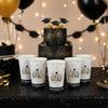Fun Express Black & Gold Congrats Graduation Disposable Paper Cups - 25 Count view 4