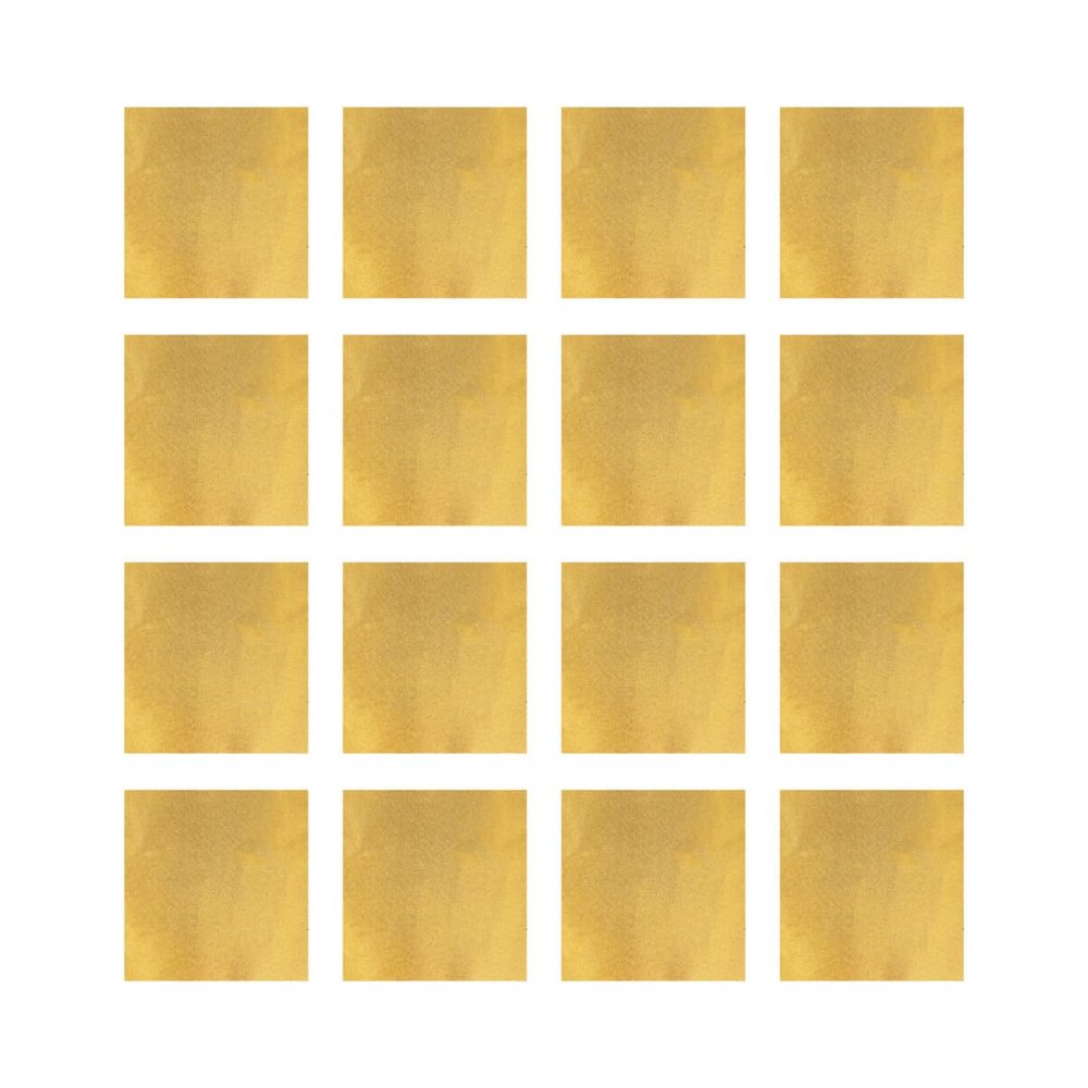 Cabilock 300pcs Gold Foil Paper for Crafts Edible Sheets Candy Wrapping Paper Tinfoil Wraps Food Grade Delicate Plaid Style