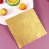 Cabilock 300pcs Gold Foil Paper for Crafts Edible Sheets Candy Wrapping Paper Tinfoil Wraps Food Grade Delicate Plaid Style view 4