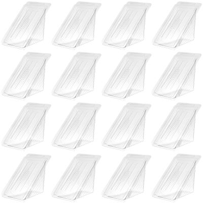 Mikinona Sandwich The Go Container Portable Disposable Plastic Triangle Cake Container Lunch Box Triangle Food