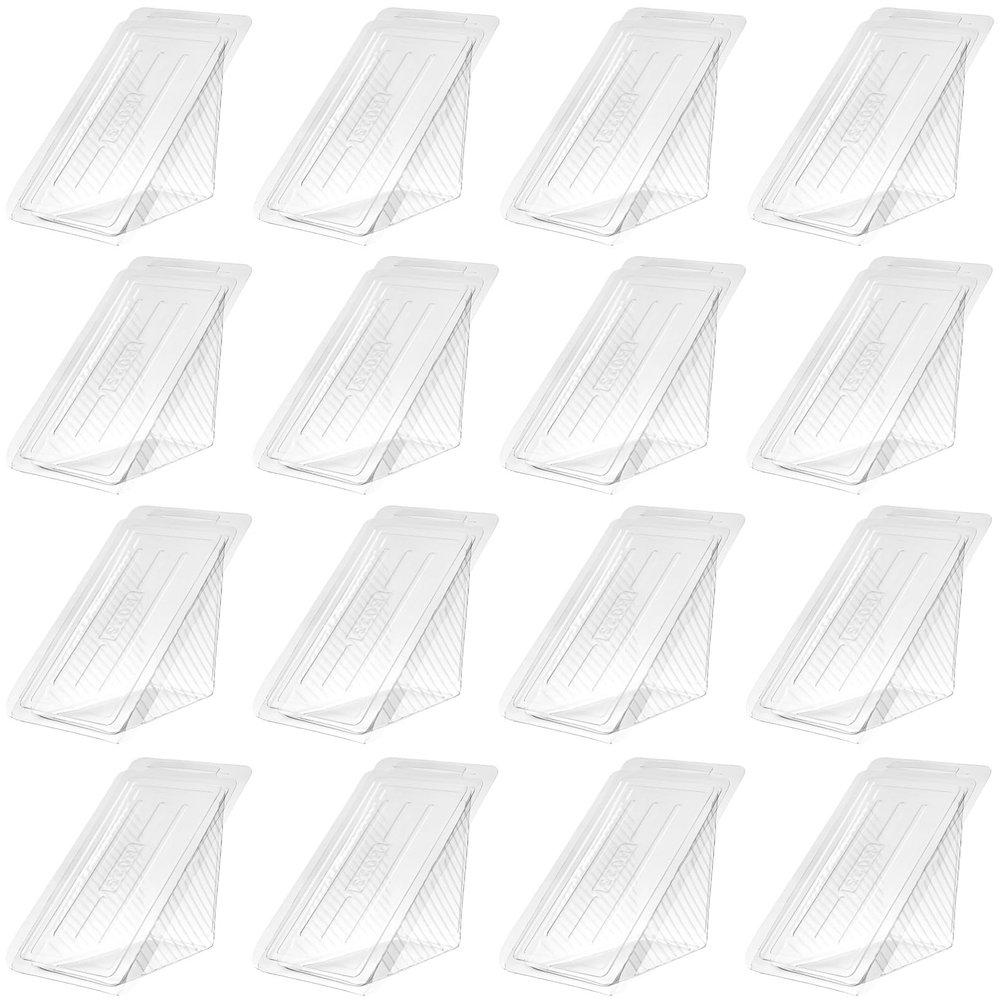 Mikinona Sandwich The Go Container Portable Disposable Plastic Triangle Cake Container Lunch Box Triangle Food