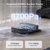 ECOVACS DEEBOT X2 Combo Robot Vacuum and Mop, 8700Pa Suction, 15mm Lift, Omni Station with Hot Water Mop Washing, Self-Emptying, Hot Air Drying, Auto-Refill, Obstacle Avoidance,Black view 2
