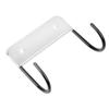 NPQPNAFC Heavy Duty Wall Hangers Wall Mount Ironing Board Hanger Stainless Steel Ironing Board Storage Holder Clothes Towel Hook for Laundry Room Bathroom Wall Mount Clothes Rack Hooks (Color : Black view 3