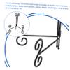 NPQPNAFC 1pc Ceramic Dish Display Stand Artwork Picture Frame Picture Display Easel Home Plate Organizer Stand Desktop Easel Iron Picture Easel Display Rack for Home Black Photo Frames Iron Hooks (Co view 3