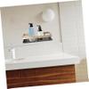 Mikinona Home Storage Holders Black Shelves Bathroom Supply Hollowed Storage Rack for Kitchen view 2