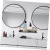 Mikinona Home Storage Holders Black Shelves Bathroom Supply Hollowed Storage Rack for Kitchen view 4