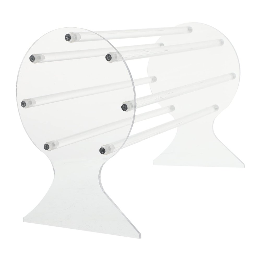CALLARON 1pc Acrylic Scrunchie Holder Display Rack for Hair Ties Hair Accessory Organizer Tower for Girls for Jewelry and Accessories Storage Small Spaces