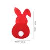 Hoement 8pcs Rabbit Cutlery Set Pouch Easter Tableware Holder Silverware for Cutlery Bag view 3