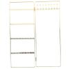 HOOTNEE Gold Jewelry Display Stand Foldable Necklace Organizer Rack Portable Earring Holder for Home Use Stylish Storage for Earrings and Necklaces view 1