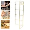 HOOTNEE Gold Jewelry Display Stand Foldable Necklace Organizer Rack Portable Earring Holder for Home Use Stylish Storage for Earrings and Necklaces view 3