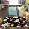 kodhyvj Baseball Rug for Boys Bedroom Black Sport Rugs Baseball Room Decor Kids Room Playroom Rug for Living Room Bedroom Decor,3'x4' view 2