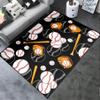 kodhyvj Baseball Rug for Boys Bedroom Black Sport Rugs Baseball Room Decor Kids Room Playroom Rug for Living Room Bedroom Decor,3'x4' view 3