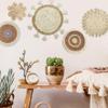 Woven Wall Basket Boho Wall Art 5PCS Round Bohemian Macrame Wall Hanging Straw Wall Decor 8in/10in/12in/15in Wall Basket Decor for Living Room view 3
