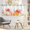 Flowers Blackout Window Curtains 54 Inch Length 5 Panels Set, Spring Eucalyptus Leaves Floral Rustic Grommet Top Window Curtain for Living Room/Bedroom/Kitchen, Farmhouse Country Drapes 52x54 Inch view 4