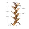 GRFIT Bookcase Bookshelf Living Room Floor-Standing Display Rack Simple Storage Rack Multi-Layer Picture Book Rack Storage Rack Bookshelf (Size : D) view 3