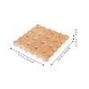 Alipis Wooden Cookie Coaster, 3pcs Biscuit Shaped Coaster Coffee Insulation Pad Cute Drink Coaster Mug Pad for Bar Kitchen Home Office Housewarming Gift, 9.00X9.00X1.20CM view 4