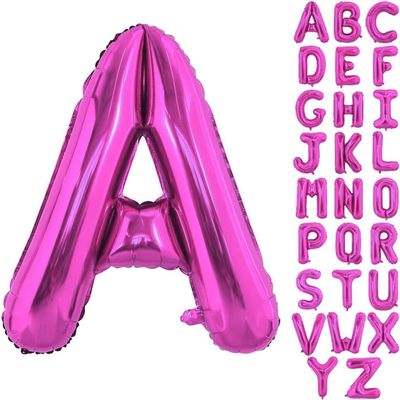 40 Inch Large Hot Pink Letter A Balloons Alphabet A Letter Balloons Foil Mylar Letter A Balloons for Birthday Party Anniversary New Year Graduation Wedding