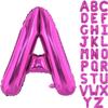 40 Inch Large Hot Pink Letter A Balloons Alphabet A Letter Balloons Foil Mylar Letter A Balloons for Birthday Party Anniversary New Year Graduation Wedding view 1