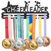 SUPERDANT Medal Hanger Cheer Leader Hanging Medal Hooks Sports Award Holder Iron Wall Mounted Bars Home Decor Awards Display for Bedroom Living Room Gift for Athletes 40x15cm view 1