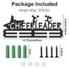SUPERDANT Medal Hanger Cheer Leader Hanging Medal Hooks Sports Award Holder Iron Wall Mounted Bars Home Decor Awards Display for Bedroom Living Room Gift for Athletes 40x15cm view 2