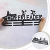 SUPERDANT Medal Hanger Cheer Leader Hanging Medal Hooks Sports Award Holder Iron Wall Mounted Bars Home Decor Awards Display for Bedroom Living Room Gift for Athletes 40x15cm view 3