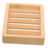 SHOWERORO Bamboo Soap Dish with Drainage Eco-Friendly Organizer for Shower Bathroom Sink Handmade Natural Holder for Soap Sponge Brush Storage view 1
