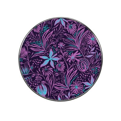 Flowers Floral Pattern Magnetic Refrigerator Sticker Round Fridge Magnets Powerful Magnet Sticker for Whiteboard Office Classroom Home Kitchen