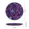 Flowers Floral Pattern Magnetic Refrigerator Sticker Round Fridge Magnets Powerful Magnet Sticker for Whiteboard Office Classroom Home Kitchen view 2
