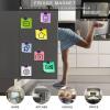 Flowers Floral Pattern Magnetic Refrigerator Sticker Round Fridge Magnets Powerful Magnet Sticker for Whiteboard Office Classroom Home Kitchen view 4