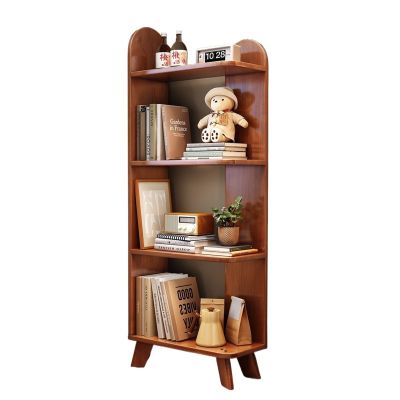 GRFIT Bookcase Bookshelf Floor-Standing Storage Rack Modern Minimalist Living Room Storage Rack Corner Storage Rack Corner Bookcase Bookshelf