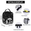 Black White Mushroom Leakproof Lunch Bag Large Capacity Lunchbox Insulated Reusable Lunch Tote Bags Cooler Lunch Container For Work/Office/Picnic/Travel view 4