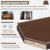 HDYZJQ Vertical Magazine File Holder Wood for Office, Waiting Room, Coffee Shop, Heavy Duty Newspaper Racks Display Stand, Floor-Standing Brochure Holder Organizer Shelf(Beige) view 3