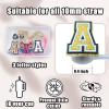 (3+2) 3PCS Straw Covers Cap for Tumblers with 3PCS Initial Letter Charms 10mm Straw Toppers Compatible with 30&40 oz Stanley Cup Accessories (Letter A) view 4