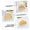 Retro Decor Farmhouse Paper Towel Holder Stand Glass Napkin Holder for Dining Table view 2