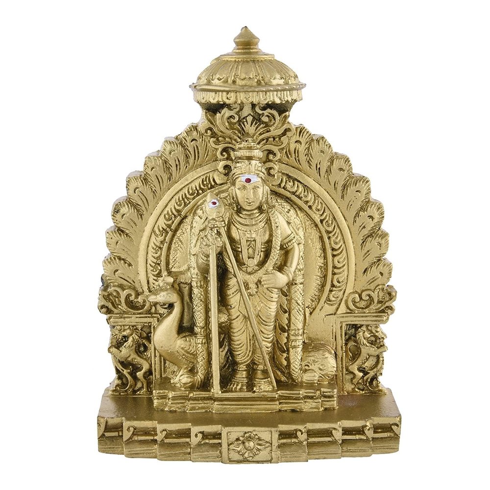 Generic Boomers Lord MURUGA/Kumaraswamy/Murugan Karthikeya Subrahmanya Swamy Idol 12 cm Height