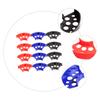 PLAFOPE 12pcs Pigment Cup Holders Fan Shaped Tattoo Makeup Stand for Mixing Professional Plastic Rack for Ink Storage Beauty Salons and Home Use Red Black Blue view 2