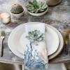 AMZRicher Blue Sea Turtle Ocean Dinner Napkins Cloth Set of 8 Polyester Napkins 20 x 20 Inch, Tropical Fish Ocean Animal Octopus Washable and Reusable Table Napkins for Wedding Cocktail Hotel view 3