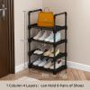 Gavigain Shoe Rack, Multifunctional Multilayer Large Capacity Shoe Shelf for Closet Hallway Bedroom Entryway (4 Layers) view 2