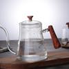 Coffee Kettle Thickened Glass Hand Brewing Pot with Lid Hanging Ear Slender Spout Coffee Pot Heated Sharing Kettle Coffee Maker view 3