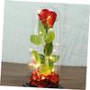 Cabilock Simulated Immortal Rose Led Light Desktop Decor Valentine Present Home Decor for Ladies view 2